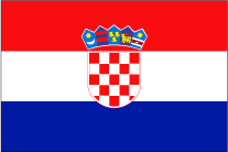 クロアチアの国旗です