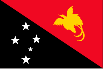 パプアニューギニアの国旗です