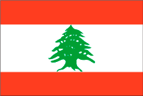 Lebanonの国旗です