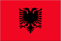 アルバニアの国旗です