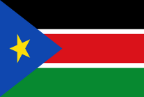 南スーダンの国旗です