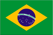 ブラジルの国旗です