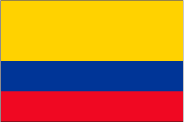 コロンビアの国旗です