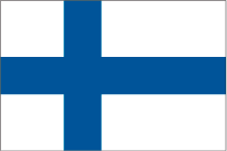 フィンランドの国旗です
