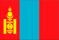 モンゴルの国旗です