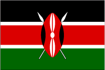 ケニアの国旗です