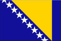 ボスニア・ヘルツェゴビナの国旗です