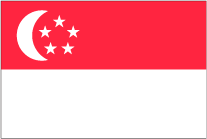 シンガポールの国旗です