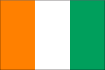 Ivory Coastの国旗です