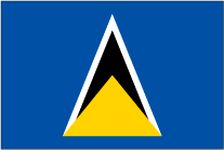 Saint Luciaの国旗です