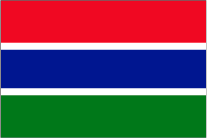 ガンビアの国旗です