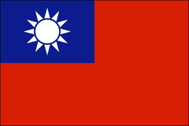 Taiwanの国旗です