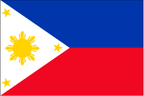 フィリピンの国旗です