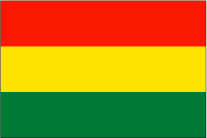 ボリビアの国旗です