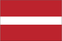 Latviaの国旗です