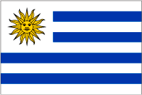 ウルグアイの国旗です