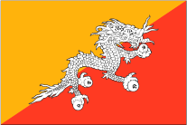 bhutanの国旗です
