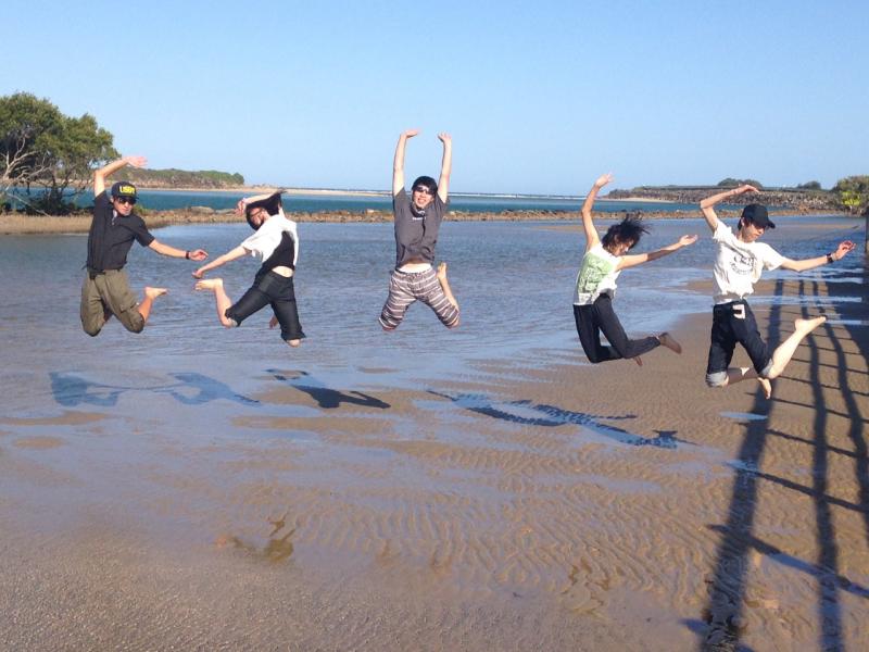 コフスハーバー近くの海辺