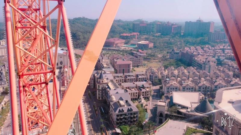 観覧車から眺めた大学