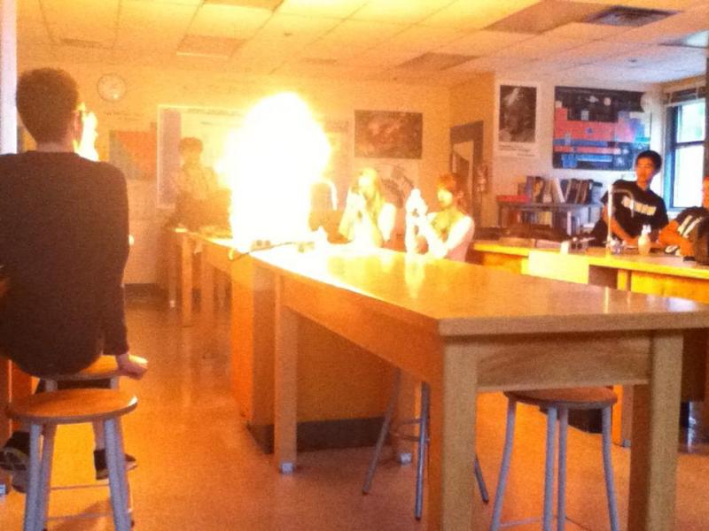 化学の授業風景