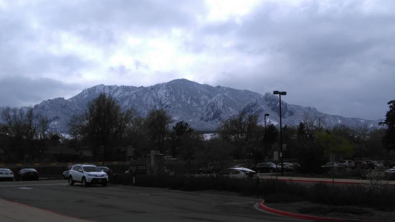 冬のロッキー山脈