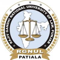 Rajiv Gandhi National University of Lawのロゴです