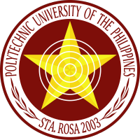 フィリピン工芸大学サンタロサ校のロゴです
