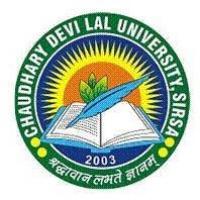 Chaudhary Devi Lal Universityのロゴです