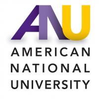 アメリカン・ナショナル大学スト―校のロゴです