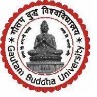 Gautam Buddha Universityのロゴです