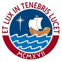 Pontificia Universidad Católica del Perúのロゴです