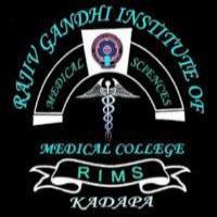 Rajiv Gandhi Institute of Medical Sciences, Kadapaのロゴです