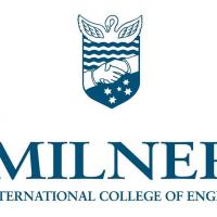 ミルナー・インターナショナル・カレッジ・オブ・イングリッシュのロゴです
